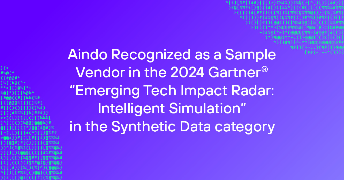 Aindo recognized in the 2024 Gartner® Emerging Tech Impact Radar